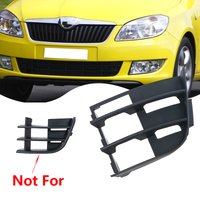 For Skoda Fabia 2011 2012 2013 2014 Car Front Lower Bumper Small Grille Vent Cover Front Fog Light Cover Accessories