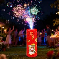 New Year FireworksBubble Machine Chinese New Year Toy Lighting Sound Effects Wedding Fireworks Electric Bubble Blower New Toy