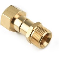 High Pressure Washer Swivel Joint Connector Hose Fitting M22 14mm 15mm Thread 360 Degree Rotation Hose To Wash Gun Connector