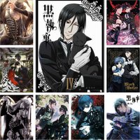 Black Butler 5D DIY Diamond Painting Sebastian Japanese Anime Figure Mosaic Embroidery Handicrafts Home Décor Gifts
