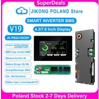 JIKONG V19 Inteligentny Inwerter BMS 8S~16S 24V 48V 200A Prąd 1A 2A Aktywny Balanser do Baterii Lifepo4 Li-ion Lto, Domowy System Magazynowania Energii BMS JK-PB2A16S20P