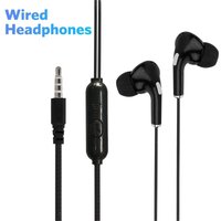 3.5mm In Ear Wired Headphone Sport Music Earphones Noise Reduction Headset With Mic For Xiaomi Huawei Desktop Computer PC Tablet