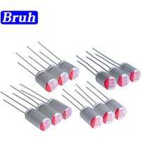10pcs New DIP Solid Electrolytic Capacitor Super Low ESR 6.3V 10V 16V 100UF 150 220 270 330 470 560 680 820 1000UF 1200 1500UF