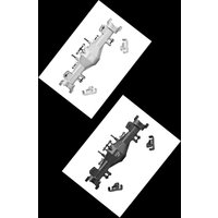 GPM LOSI 1/8 LMT 1.0/ 2.0 Truck-LOS04028 For 7075-T6 ALLOY QUICK RELEASE FRONT AXLE HOUSING SET