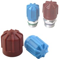 2x R134A Car A/C Valve Cap Air Conditioning Valve Core Set Valve Dust Cover High/Low Voltage Car Air Conditioner Accessories