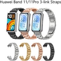 Stainless Steel Watch Strap For Huawei Band 11 Smart Watch Bracelet Wristband For Huawei Band 11 Pro Metal Correa Accessories