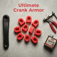 10PCS Silicone Cycling Crank Boot Protectors Multicolor Soft Crank Arm Cover Lightweight Cycling Crank Boot Bike Accessory