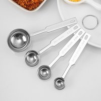 4PCS Measuring Spoons Set,Tablespoon and Teaspoon for Measure Liquid and Dry Ingredients