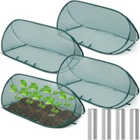 1Set Foldable Garden Mesh Plant Cover Outdoor Plant Protector Garden Row Raised Bed Cover With Ground Garden Supplies