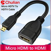 4K 60Hz Micro HDTV To HDTV Data Transmission Line for Raspberry Pi 5/Pi 4 Hero 7 6 A6000 Camera HDTV Cable