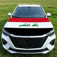 National Iraq Flag Car Engine Hood Cover Nationals Flag For Vehicle Decoration