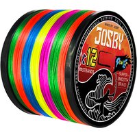 JOSBY X12 Braided Fishing Line 500M 300M 1000M Multifilament Saltwater PE Carp Wire MultiColor Japan Super Strong Accessories