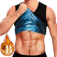 Men Fitness Sauna Sweat Vest Heat Gym Sportswear Weight Loss Fat Burning Body Shaper Workout Compression Shapewear Tank Tops