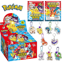 32pcs Set pokemon Figures Blind Bag Box Acrylic Pendant Keychain Hanging Decoration Children Toy Party Gifts Pikachu Charizard