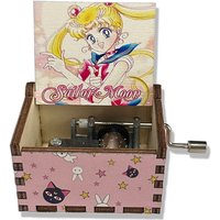 Sailor Moon Figurines Hand Crank Music Box Cartoon Anime Derivative Peripherals Women Birthday Party Gifts Decoration Ornaments