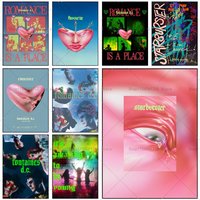 Band F-Fontaines D C Romance Poster Self-adhesive Art Waterproof Paper Sticker Coffee House Bar Room Wall Decor