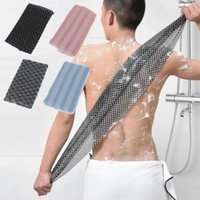 Japanese Style Exfoliating Bath Rubbing Washcloth Nylon Towel Brush for Back Body Scrub Shower Sponge Bathroom Accessory