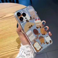 Funny Cartoon Bread Croissant Toast Phone Case For iPhone 17 16 15 11 12 14 13 Pro Max Mini X XS XR 7 8 Plus SE4 16E Cute Cover