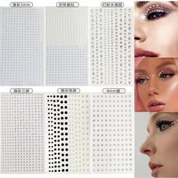 White Rhinestones 2mm 3mm 4mm Acrylic Diamonds Flatback Gems For Nail Art Face Body Makeup Star Pearl Hollow Star Decor