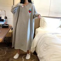 Women's Sleepwear 2023 New Spring Summer Long Sleeve Loose Home Clothes Striped Student Women's Home Suit Sweet Style Print