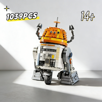 1039PCS IN STOCK C1-10P Chopper Robot MOC 75416 Building Blocks Sets Model Assembly Bricks Toys Birthday Gifts For Kids Adults
