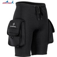 Diving Short Pants, 3MM Neoprene Men Snorkeling Shorts Diving Equipment Wetsuit Pocket Pants