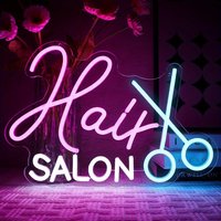 Hair Salon Neon Sign LED Neon Light Dimmable for Beauty Barber Shop Locker Room Beard Hair Salon Wall Decor Hairdresser Gift