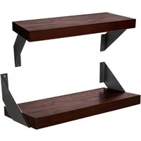 Heavy-duty Corner Bracket8Inch Floating Shelf4Packaged Fashion Decorative Wall-Mounted Bracket Heavy Duty200Pound