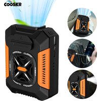 Waist Fan 5000mAh Rechargeable Portable Bladeless Air Conditioner Fan Outdoor Sport Waist Clip Fan with Power Bank Flashlight