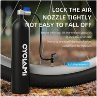 AliExpress NONE CYCLAMI 1.3L Split Air Tank Bicycle Tire Inflator MTB Road 29' Tubeless Tire Booster with Cylinder for Road Cycling