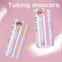 White Black Eyelashes Tubing Curling Mascara Lash Primer Waterproof Makeup Volumizing Lengthening Stage Lasting Eye Makeup