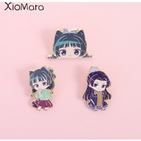 Anime Cute Characters Enamel Pin Maomao Chibi Character Brooch Badges Backpack Accessories Gifts for Friends