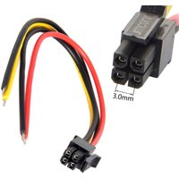 1/5/10/50/100pcs ATX Molex Micro Fit Pitch 3.0mm 4Pin Male to Open Wire Power Adapter Cable 20cm 30cm 20AWG UL1007