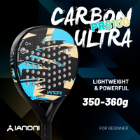 IANONI 8100 SKY BLUE Padel Racket Carbon Fiber Surface with EVA Memory Flex Foam Core Lightweight Padel Racquet