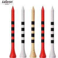 Kaiersn 50pcs Professional Bamboo Golf Tees 5X Stronger Than Wooden Tees for Irons Drivers Hybrids Perfect for Practice & Game