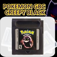 Pokemon Creepy Black USA English Version Game Cartridge with Storage Case for GBC GBA SP Retro Classic Game