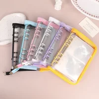 A5 A6 Glitter Zipper Binder Photo Card Collection Book Postcard Organizer Diary Notebook School Stationery