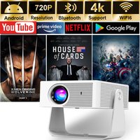 New X3 Ultra HD 4k mini Projector With Native 1080P Home Theater Smart Android TV Daylight Beam Projectors 5G WIFI New Projecto