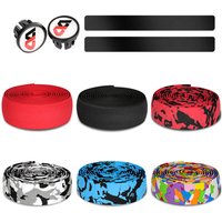 6pcs Road Bike Handlebar Tape Bicycle Cycling Handle Belt Adhesive Strap Anti-slip Bar Wraps Fixing Straps Handlebar Tapes
