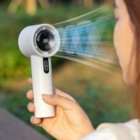 Turbo Handheld Fan 100-Speed USB Rechargeable Portable Mini Fan for Travel Camping Outdoor Sports and Daily Cooling
