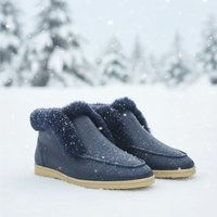 Schwarze Lederstiefel – Klassische, zeitlose, gepolsterte Stiefel im bequemen Design für Outdoor-Aktivitäten – bequem für den ganzen Tag A20101