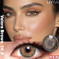 UYAAI 1Pair NEW Color Contact Lenses For Eyes Beauty Pupils Natural Pupils Brown Contact Lenses Soft Colorful Cosmetics Gray Len