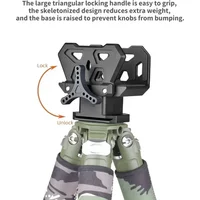 Adaptateur de fixation pour fusil de qualité supérieure avec plaque à dégagement rapide pour les stands de chasse en extérieur - Conception durable et de haute qualité