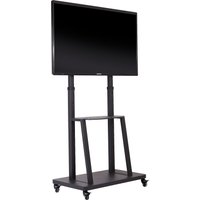Free Standing Adjustable TV Floor Stand Heavy Duty TV Trolley for 32-80" Flat Screens Loading Weight up to 65KG