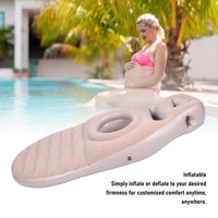 Inflatable Pillow Belly Hole Comfortable Safe PVC Inflatable Sleeping Support Lightweight Multifunctional for Pool