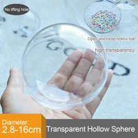 OD 28-160mm Non Hanging Hole Spherical Transparent Hollow Ball Plastic Circular Ball Cover Gift Decorative Box DIY Accessories