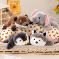 Magnetic Suction Animal Plush Toy Soft Material Lying Down Posture Magnetic Plush Dolls Wall sticker for refrigerator