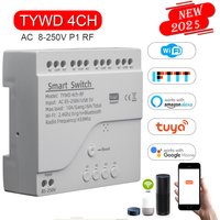 4-kanałowy moduł bezprzewodowego przełącznika WiFi Tuya Smart z pilotem, DC7-32V AC85-250V 2200W, odbiornik RF Smart Life 10A, przekaźnik WiFi DIY