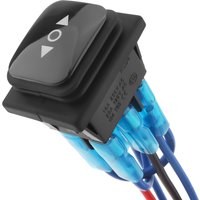 6 Pin 3 Position Rocker Switch ON Off Waterproof AC 110V 220V DC 12V 24V Self Resetting Motor Control Boat Toggle Switch