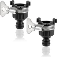 Universal Tap Faucet Quick Connector Durable Plastic Hose Adapter Fitting for Car Wash Garden Irrigation Outdoor Watering Use